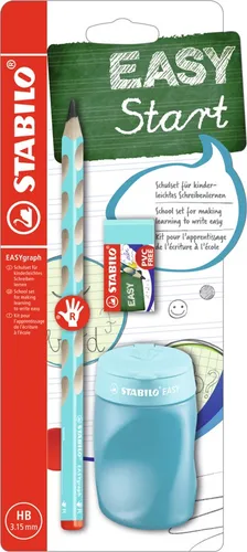 STABILO Schulset EASYgraph für Rechtshänder blau