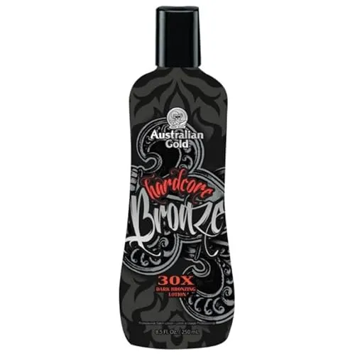 Australian Gold Hardcore Bronze 30X Dark 250ml - Selbstbräuner aus der Iconic Collection für eine intensive, langanhaltende Bräune mit 30-fachem Bräunungseffekt – ideal für ein sonnengebräuntes Hautbild.