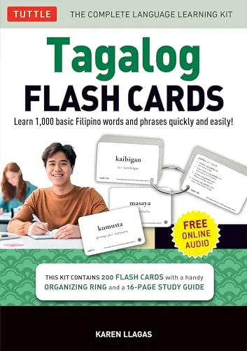Tagalog: Learn 1,000 Tagalog Words and Phrases the Easy Way With Free Online Audio Recordings (Tuttle Flash Cards)