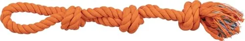 TRIXIE Doppel-Tau - robustes Hundespielzeug für Zerrspiele - 60 cm, Hunde-Spieltau für kleine und mittelgroße Hunde - 3275