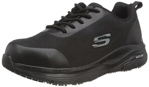 Skechers ARCH FIT S3 SRC ESD Sicherheitsschuh Schwarz 46 EU - Robuster Sicherheitsschuh in Größe 46, ideal für den professionellen Einsatz. Bietet optimalen Komfort und Schutz mit rutschfester Sohle.