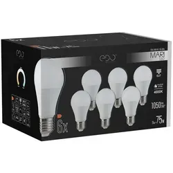 6er Set MARI LED E27 11W 4000K neutral NW Glühbirne 1050lm Edo Solutions