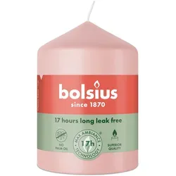 Bolsius: Stumpenkerze 80/58mm - Nebliges Rosa (6 Stück)