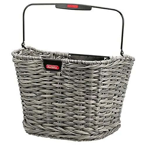 KlickFix Structura Natur (16 l) - Fahrradkorb für umweltfreundliche Transporte, robust und stylish für jedes Fahrrad