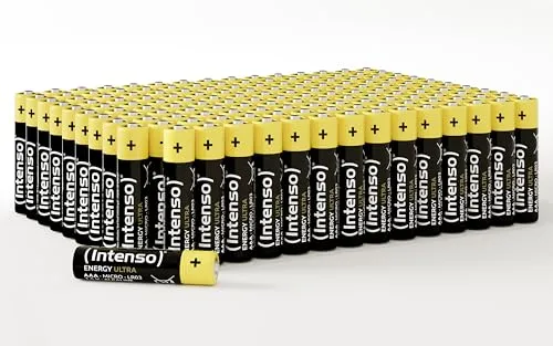 Intenso Energy Ultra AAA Micro LR03 Alkaline Batterien 150er Pack - Hochwertige Alkaline Batterien für zuverlässige Energieversorgung in Fernbedienungen, Uhren und Spielzeug. Ideal für Geräte mit hohem und niedrigem Strombedarf, inklusive 15x10er Pack.