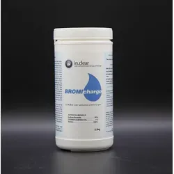 in.Clear Bromicharge Salz 2,2 Kg für Gecko in.clear Wasserdesinfektionsanlage - Sonstiges Poolzubehör, hochkonzentriertes Bromidsalz für effektive Wasserdesinfektion in Whirlpools, ideal für Gecko in.clear Aeware Systeme.