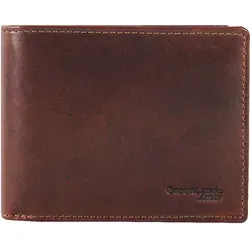 Greenland Nature Rubin Geldbörse aus Leder 11,5 cm - Elegante Leder-Geldbörse im Querformat mit 9 Kartenfächern und Sicherheitsfach. Handgefertigte Qualität für stilbewusste Frauen.