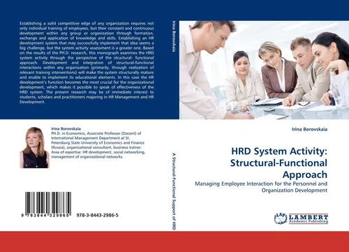 HRD System Activity: Structural-Functional Approach Irina Borovskaia