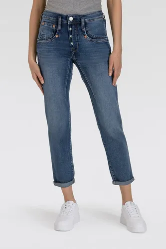 7/8-Jeans "Shyra Cropped Denim Comfort" - Damen-7/8-Jeans in snake blue mit hoher Leibhöhe, ideal für entspannte Tage. Pflegeleicht und langlebig dank widerstandsfähigem Jeansstoff.