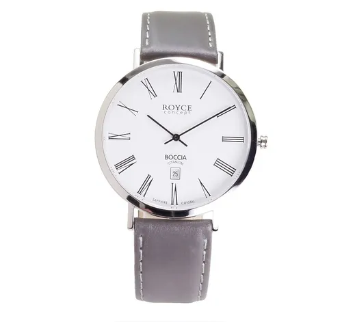 Boccia Herren Uhr 3589-03 - Titan Armbanduhr mit Saphirglas - Armbanduhren für Herren, elegante Titan-Uhr mit 12-Stunden-Zifferblatt und kratzfestem Saphirglas, ideal für stilbewusste Männer.