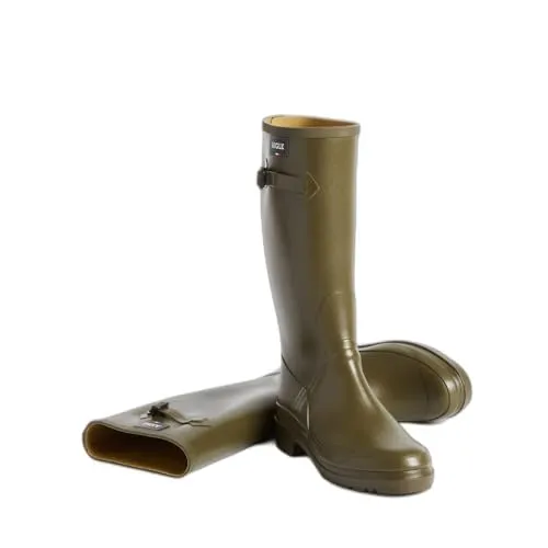Aigle Herren CESSAC Regenstiefel 44 EU - Kaki - Gummistiefel aus natürlichem Kautschuk für Strapazierfähigkeit und Flexibilität. Mit selbstreinigender Sohle für optimalen Grip und schnelltrocknendem Softex-Futter.