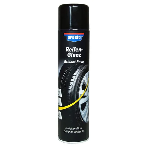 Presto Reifenglanz Spray Reifenpflege Sprühdose Reifen Schutz Versieglung 600ml