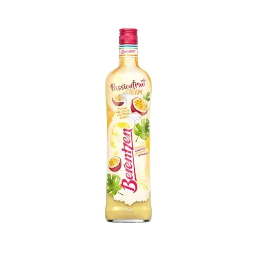 Berentzen Passionfruit Cream Likör - 0,7L - Ein cremiger Likör mit dem fruchtigen Geschmack von Passionsfrucht. Ideal für Cocktails, Desserts oder pur auf Eis. Perfekt für gesellige Abende oder als Geschenk.