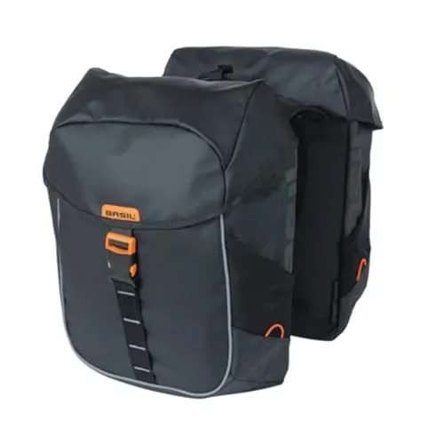 Basil Miles Tarpaulin Gepäckträgertasche 34 l - Fahrradtaschen mit wasserdichtem Material, ideal für alle Wetterbedingungen und perfekte Begleiter für Radtouren.