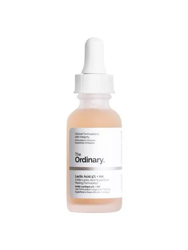 The Ordinary Lactic Acid 5 % + HA 2 % Gesichtspeeling - Sanftes Gesichtspeeling für eine gleichmäßigere Hauttextur. Die Formel mit Milchsäure und Hyaluronsäure unterstützt die Pflege und sorgt für einen strahlenden Teint.