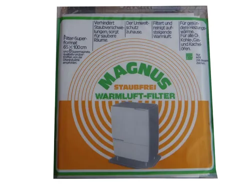 MAGNUS Warmluftfilter für Öl Kohle Gas Kachel Ofen Staubfrei Filter