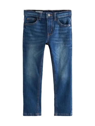 NEXT Jungen Skinny Jeans Strahlend Blau 13 Jahre - Jungen-Jeanshosen mit Stretch für optimalen Tragekomfort, angesagter Stil und Qualität zum fairen Preis von einem der größten britischen Modehändler.