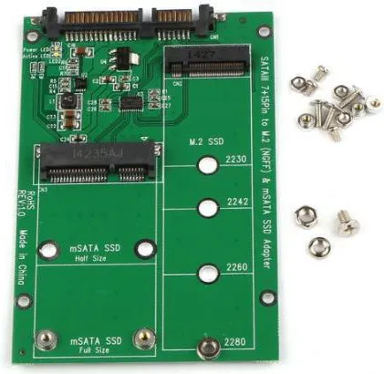 CoreParts - Schnittstellenadapter - mSATA, M.2 - M.2 Card / mSATA - SATA 6Gb/s (MSNX1100)