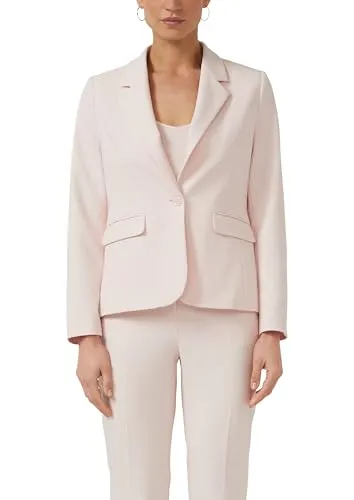 s.Oliver Eleganter Slim-Fit Blazer aus Twill mit Pattentaschen - Schmal geschnittener Twill-Blazer mit Taftfutter und Pattentaschen, ideal für festliche Anlässe und das Berufsleben. Hochwertige Verarbeitung und feminine Optik machen ihn zum perfekten Begleiter.