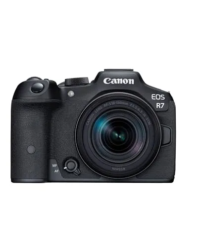 Canon EOS R7 Kamera + RF-S 18-150mm F3.5-6.3 IS STM - Spiegellose Hybridkamera mit 4K 30p Video, ideal für Action- und Sportfotografie mit bis zu 15 B/s