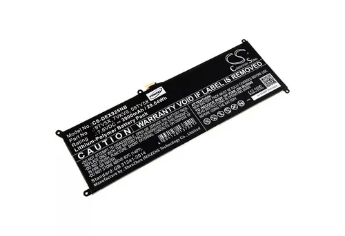 AccuCell Akku für Laptop Dell XPS 12 9250 / Latitude 12 7275 - 7,6V 4000mAh - Standard-Akkus für Dell XPS 12 und Latitude 12, hochwertiger Li-Ion Akku mit langer Lebensdauer und Sicherheitsfunktionen gegen Überladung und Kurzschluss.