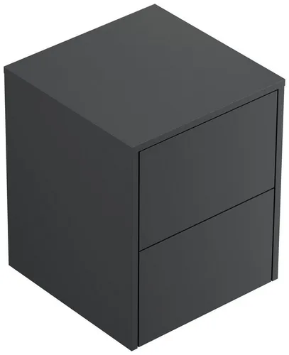 Magnolia Home Nachttisch Concepto S 40cm – Hängend mit 2 Schubladen in Grafit - Eleganter Nachttisch Concepto S, hängend mit 2 Pushauszügen. Höchste Qualität direkt ab Werk – designed in Deutschland. Ideale Lösung für Ihr Schlafzimmer mit pflegeleichter Softtouch-Oberfläche.
