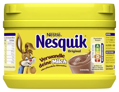 Nestlé Nesquik Original Kakaopulver 280g - Kakao & Heiße Schokolade – cremiger Schokoladengeschmack für Milchshakes, heiße Getränke und mehr, für ca. 20 Portionen!