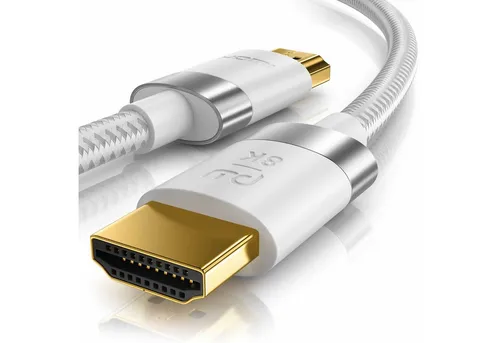 Primewire HDMI-Kabel, 2.1, HDMI Typ A (50 cm), 8K @ 120Hz / 4K @ 240Hz DSC, Ultra High Speed, Nylonummantelung, 0,5m