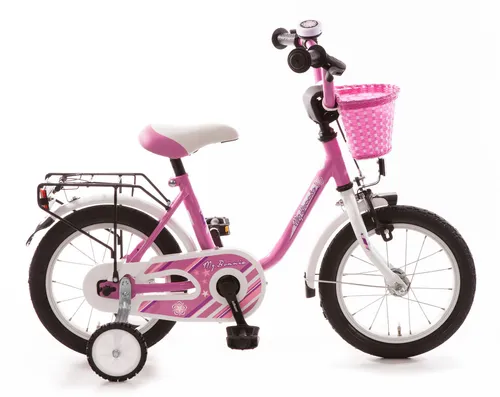 Bachtenkirch Kinderfahrrad "My Bonnie" 14 Zoll - Pink (B-Ware) - Kinderfahrrad für 3-4 Jahre, 14 Zoll Reifen, in fröhlichem Pink, ideal für die ersten Abenteuer im Freien.