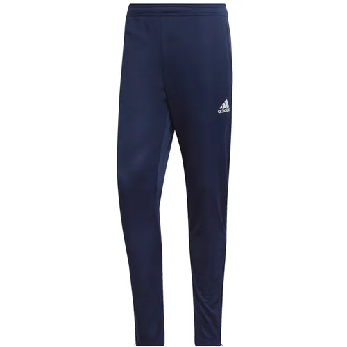 Adidas Entrada 22 Trainingshose - blau - Trainingshosen aus 100% recycelten Materialien mit AEROREADY Technologie für trockenen Komfort und easy An- und Ausziehen dank Reißverschlüssen im Knöchelbereich.