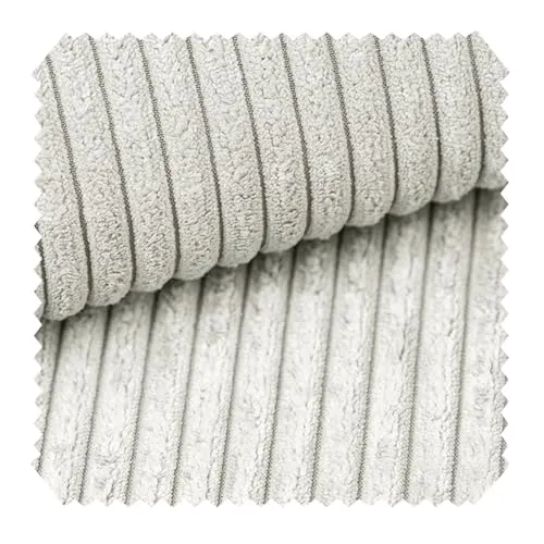 novely® PORTO - Polsterstoff in Breitcord-Optik - Ultraweicher Möbelstoff - Pflegeleichte Meterware 1 lfm | Farbe: 140 Grau Beige
