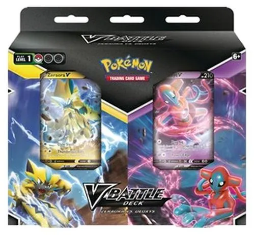 Pokémon TCG: V Battle Deck – Zeraora vs. Deoxys - Deckkartenspiele mit 2 spielfertigen V-Battle-Decks, inklusive mächtigen Pokémon, Trainerkarten und allem für den perfekten Einstieg ins Spiel.