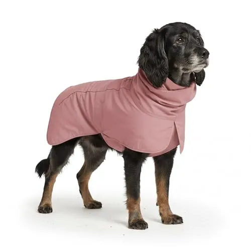Spark Paws Hunderegenmantel, wasserdichte Winddichte Regenjacke, für kleine, mittlere, große und extra große Hunde, reflektierend, atmungsaktiv, mit vollständigem Körperschutz - Sea Pink, 2XL
