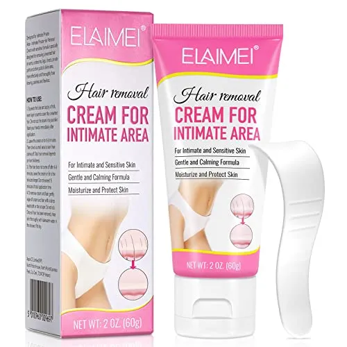Intim-Haarentfernungs-Set für Männer und Frauen, 60g - Effektives Haarentfernungs-Set für den Intimbereich. Die sanfte Formel sorgt für eine schmerzfreie Anwendung in nur 5-10 Minuten und hinterlässt eine glatte Haut ohne dunkle Flecken.