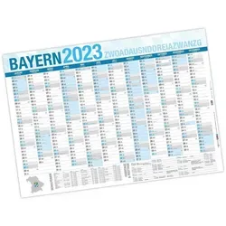 itenga Wandkalender Jahresplaner Bayern 2025 Wandkalender DIN A0 (118,9 x 84,1 cm), 250 g