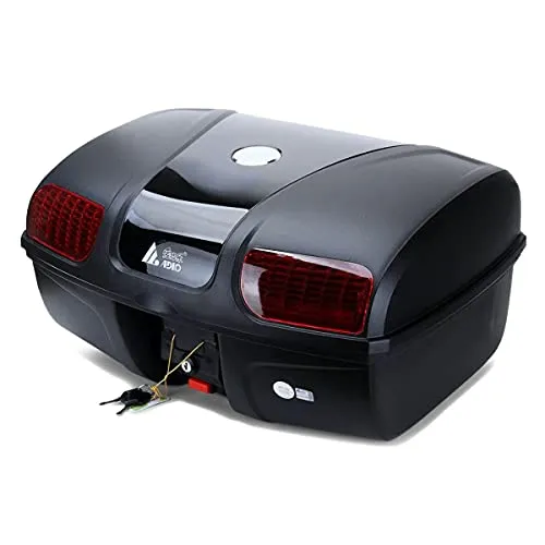 Bagtecs Topcase für Honda Forza 300 / 250 / 125 MV47 - Motorradkoffer - 47 Liter - Universal-Montage - Schwarz