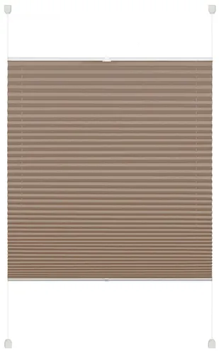Otto Home Plissee "EASYFIX PIA" Gr. 2, grau (taupe), 130cm, zweiseitig verschiebbar, 45cm