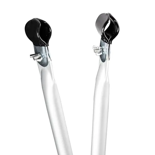 STÜCK - Aluminium Zeltstange - mit 2X Klemmen - teleskopierbar 110-200 cm - Ø22/19mm - 2 Teile Verandastange leicht stabil Ersatz Gestänge Zelt Vorzelt Teleskopstange Dachauflagestange Camping 1