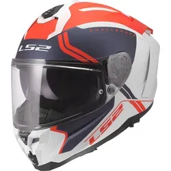 LS2 FF817 Challenger II Titan, Integralhelm - Matt Weiß/Blau/Rot - 3XL