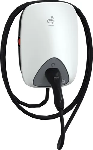Schneider Electric EVH4A11NC EVlink Wallbox - Wallbox für eMobility mit 11 kW Ladeleistung, 5m Typ 2 Ladekabel und smarter Inbetriebnahme via eSetup App für einfache Überwachung.