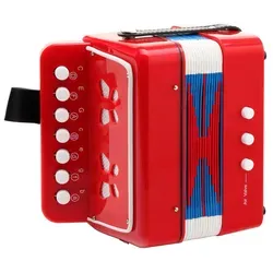 Classic Cantabile Bambino Kinder-Akkordeon, rot, 2 Bässe - Kinder- und Einsteigerakkordeon, perfekt für Kinder ab 3 Jahren, mit 2 Bässen und 7 Tönen für ersten musikalischen Spaß!