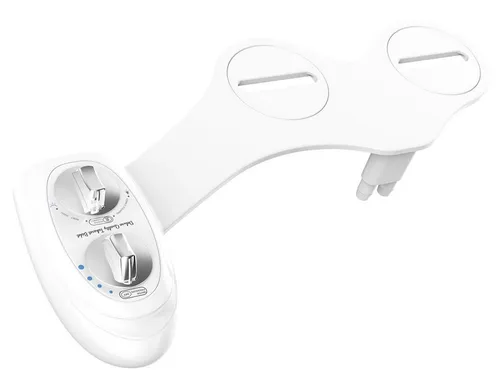 Bidetarmatur Deluxe WC-Dusche Aufsatz - Hochwertiger Bidet Aufsatz für die Toilette, sorgt für ein frisches Gefühl bei der Intimpflege. Mit Selbstreinigungsfunktion und einfacher Installation, ganz ohne Strom.