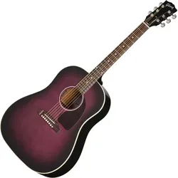Gibson J-45 Standard Purple Burst - Western Gitarre mit Tonabnehmer; massive Sitka Fichtendecke und Mahagonibody für warmen Klang; ideal für Musiker, die Qualität und Stil suchen.