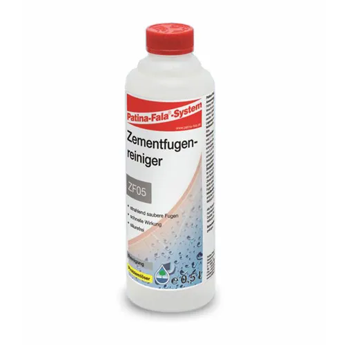 Patina Fala ZF05 Zementfugenreiniger 500 ml - Flüssigreiniger für Bad und WC, entfernt mühelos hartnäckige Fugenverschmutzungen und sorgt für strahlend saubere Bodenfliesen.