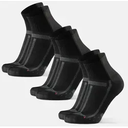 DANISH ENDURANCE Basicsocken Long Distance (3-Paar) - Rutschfeste Sportsocken für Läufer, ideal für lange Strecken. Mit Fußgewölbestütze und atmungsaktiven Materialien für optimalen Komfort und frische Füße.
