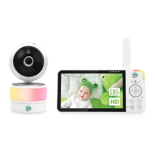 LeapFrog Babyphone mit Kamera - 5 Zoll HD Video Monitor, 720P, Nachtsicht, Temperatur- und Luftfeuchtigkeitssensor, bis zu 300m Reichweite und 15 Stunden Akkulaufzeit
