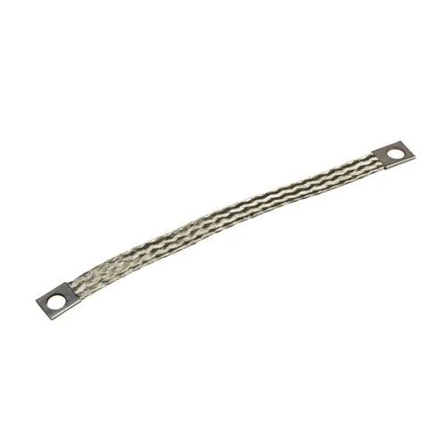 Schneider Electric NSYEB156D6 Schaltkastenzubehör - 10er Set - Sonstiges Elektromaterial, vielseitiges Erdungsband aus verzinntem Kupfer für optimale Erdung, 150 x 12 mm, ideal für professionelle Elektroinstallationen.