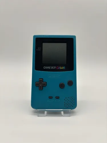 Nintendo Gameboy Color GBC CGB-001 - Türkis Hell Blau Spielkonsole - Handheld-Spielkonsole mit 8 MB Speicher, ideal für Retro-Gaming-Fans und unterwegs. Erlebe Klassiker in kompaktem Design!