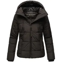 Damen Winterjacke MARIKOO "Shimoaa XVI" - Schwarz, Gr. S - Funktionsjacke mit breiter Steppung und großer Kapuze, ideal für die Übergangs- und Winterzeit. Hochwertiges Material und praktische Taschen sorgen für hohen Tragekomfort.