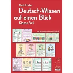 Merk-Poster Deutsch-Wissen auf einen Blick Klasse 3/4